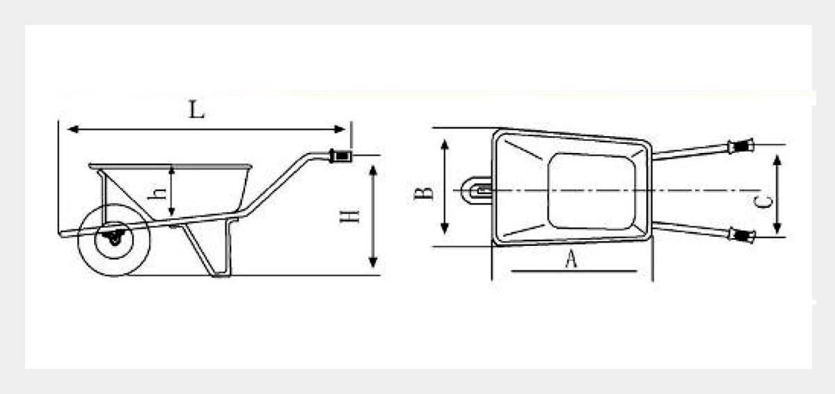 Electric Wheelbarrow With Brakes hbsinostar1